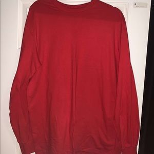 Supreme Blank Red Longsleeve